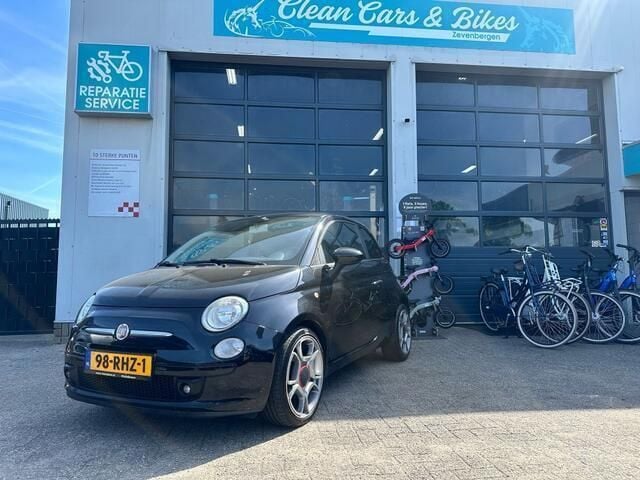 Zwart Gebruikt 2011 Fiat 500 Hatchback | € 3.650 (Eerlijke prijs) - Afbeelding 1/4