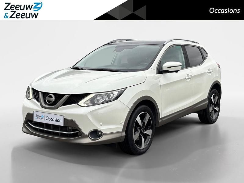 White pearl (qab) (licht wit) Occasion 2016 Nissan Qashqai Tekna SUV | € 14.935 (Eerlijke prijs) - Afbeelding 1/4