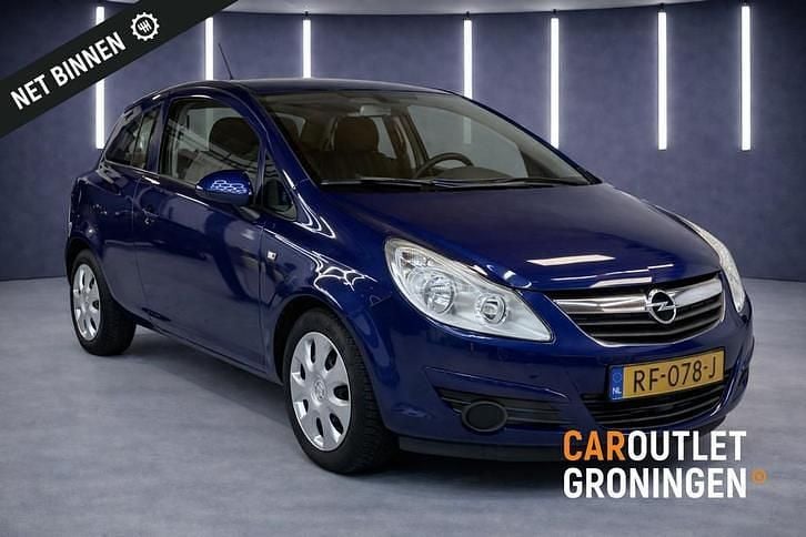 Blauw Occasion 2009 Opel Corsa Business Hatchback | € 3.990 (Eerlijke prijs) - Afbeelding 1/4