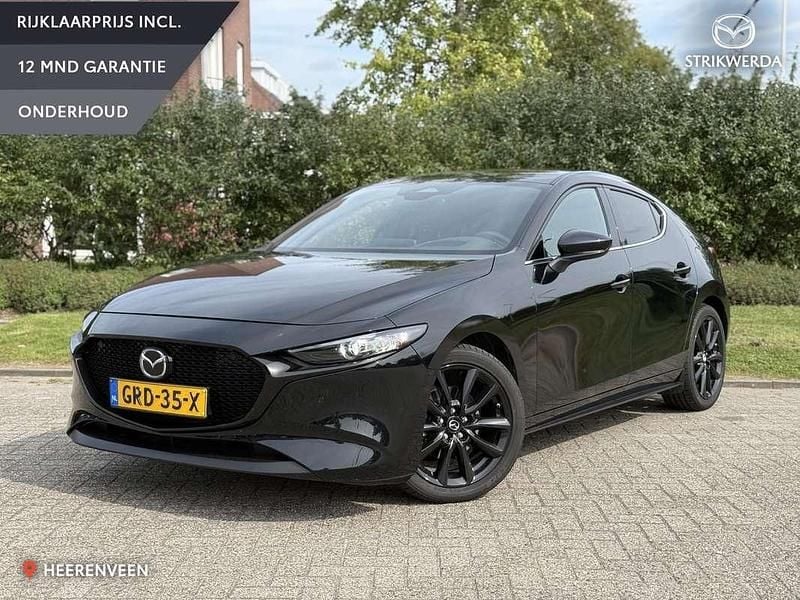 Zwart Occasion 2024 Mazda 3 Nagisa Hatchback | € 29.995 (Eerlijke prijs) - Afbeelding 1/4