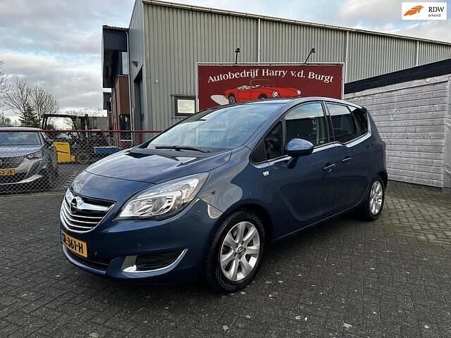 Blauw (metallic) Gebruikt 2017 Opel Meriva Cosmo MPV | € 9.450 (Goede deal) - Afbeelding 1/4