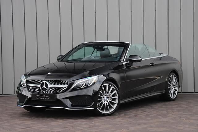 Zwart Occasion 2016 Mercedes C200 Prestige Cabriolet | € 29.950 (Iets duurder) - Afbeelding 1/4