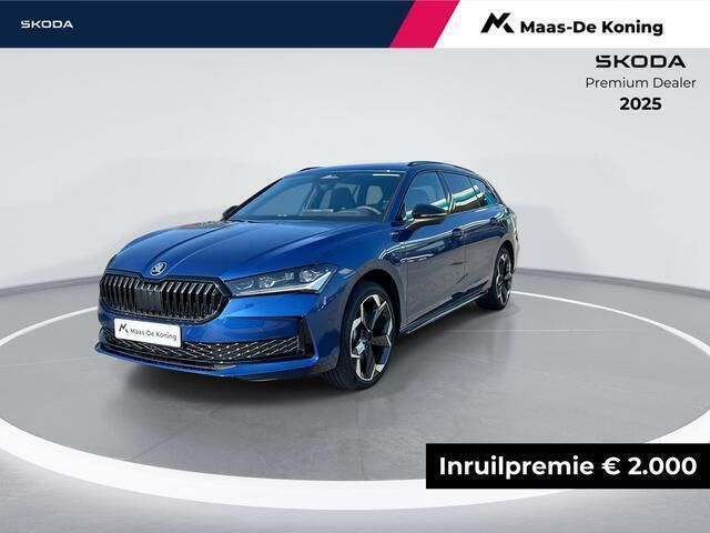 Blauw, metallic lak Nieuw 2025 Skoda Superb Business Line Stationwagen | € 54.890 (Eerlijke prijs) - Afbeelding 1/4