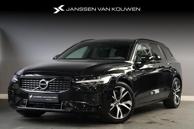 Zwart Gebruikt 2021 Volvo V60 R-Design Stationwagen | € 33.885 (Eerlijke prijs) - Afbeelding 1/4
