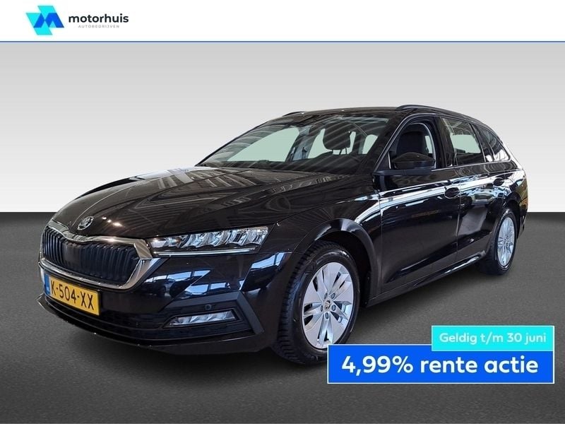 Zwart Gebruikt 2021 Skoda Octavia Business Line Stationwagen | € 17.875 (Eerlijke prijs) - Afbeelding 1/4