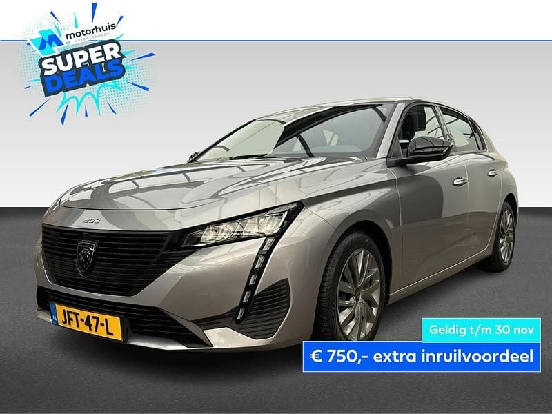 Grijs Gebruikt 2022 Peugeot 308 Business-Line Hatchback | € 16.945 (Goede deal) - Afbeelding 1/4