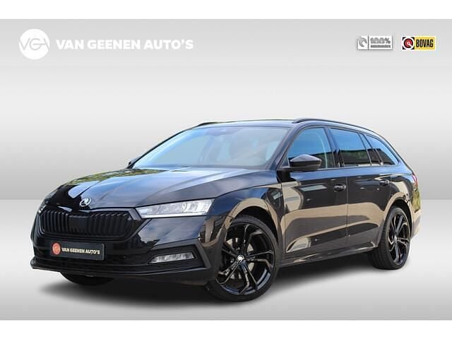 Zwart Gebruikt 2022 Skoda Octavia Business Line Stationwagen | € 25.950 (Goede deal) - Afbeelding 1/4
