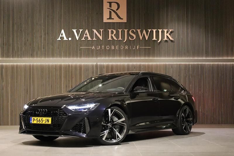 Zwart Occasion 2021 Audi RS6 S-Line Stationwagen | € 111.400 (Super prijs) - Afbeelding 1/4