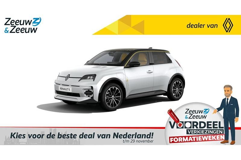 Bleu nocturne / dak noir étoilé / daklijst warm titanium Nieuw 2024 Renault R5 Iconic Hatchback | € 33.690 (Eerlijke prijs) - Afbeelding 1/4
