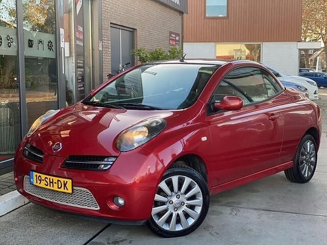 Rood Gebruikt 2006 Nissan Micra C+C Tekna+ Cabriolet | € 2.950 - Afbeelding 1/4