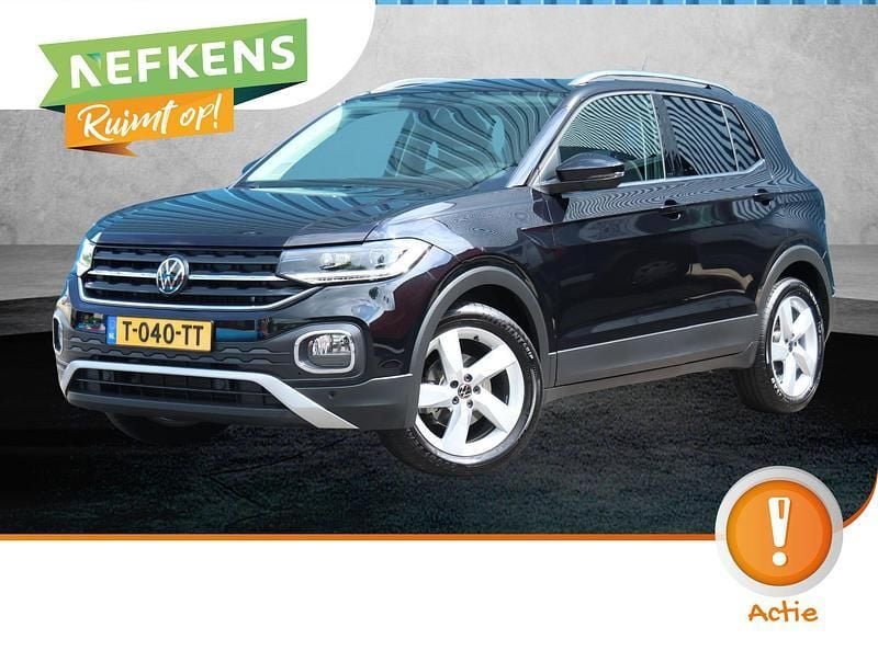 Zwart Gebruikt 2023 VW T-Cross R-line SUV | € 31.725 (Eerlijke prijs) - Afbeelding 1/4