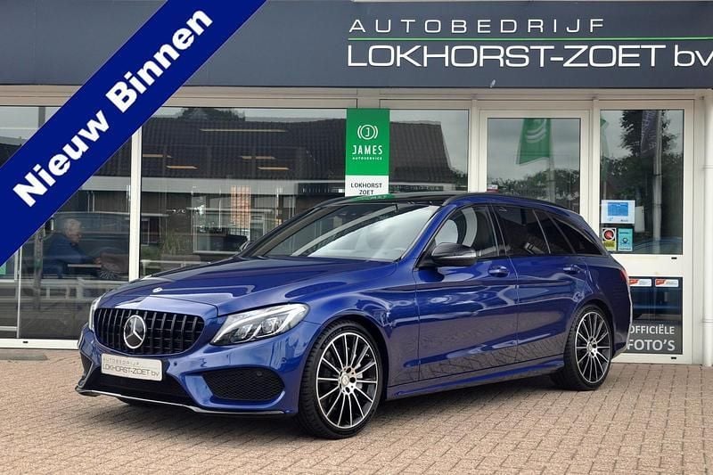 Blauw Gebruikt 2018 Mercedes C400 Premium Plus Stationwagen | € 33.950 (Eerlijke prijs) - Afbeelding 1/4