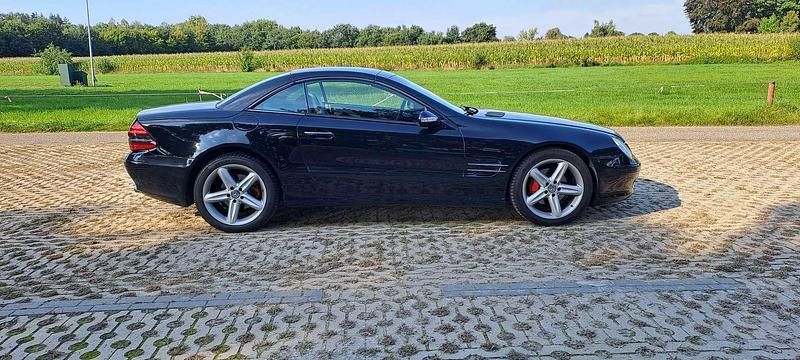 Zwart Gebruikt 2003 Mercedes SL350 Cabriolet | € 11.950 (Super prijs) - Afbeelding 1/4