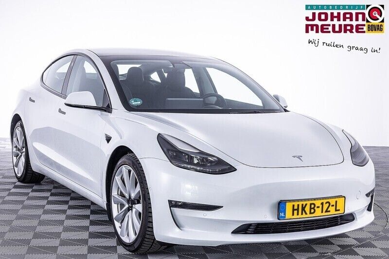 Wit Gebruikt 2021 Tesla Model 3 Long Range Sedan | € 31.900 (Iets duurder) - Afbeelding 1/4