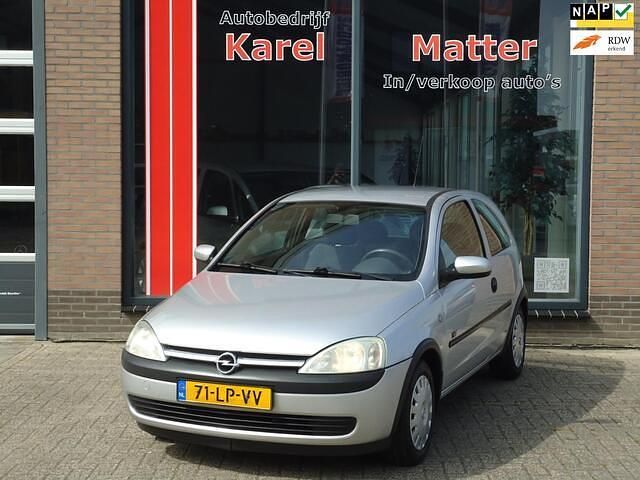 Grijs Gebruikt 2003 Opel Corsa Njoy Hatchback | € 1.195 (Eerlijke prijs) - Afbeelding 1/4