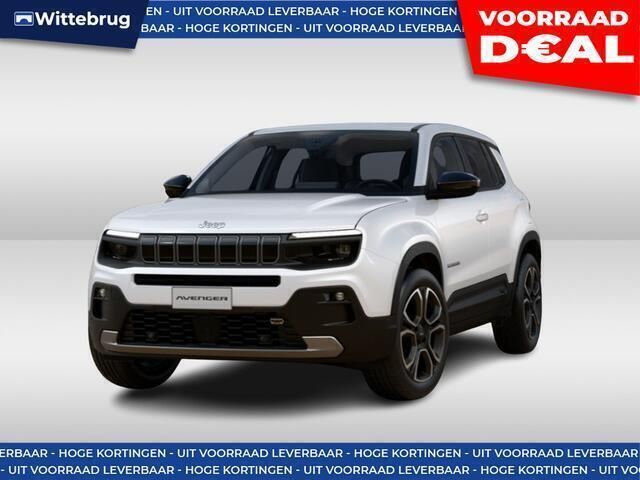 Wit Nieuw 2024 Jeep Avenger EV Summit SUV | € 35.333 - Afbeelding 1/4