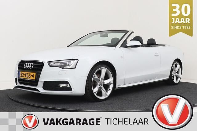 Wit Gebruikt 2012 Audi A5 Cabriolet S-Line Cabriolet | € 13.899 (Eerlijke prijs) - Afbeelding 1/3