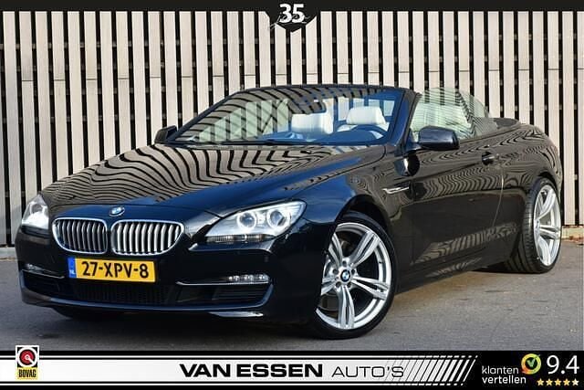 Zwart Gebruikt 2012 BMW 650 Cabriolet Executive Cabriolet | € 25.995 - Afbeelding 1/4