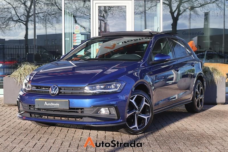 Blauw Occasion 2021 VW Polo R-line Hatchback | € 20.700 (Iets duurder) - Afbeelding 1/4