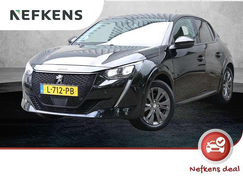 Zwart Gebruikt 2021 Peugeot e-208 Allure Hatchback | € 15.925 (Goede deal) - Afbeelding 1/3