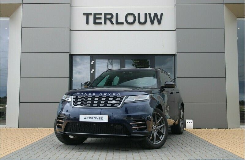 Portofino blue (donker blauw metallic)donker blauw Gebruikt 2021 Land Rover Range Rover Velar R-Dynamic SUV | € 59.995 - Afbeelding 1/4