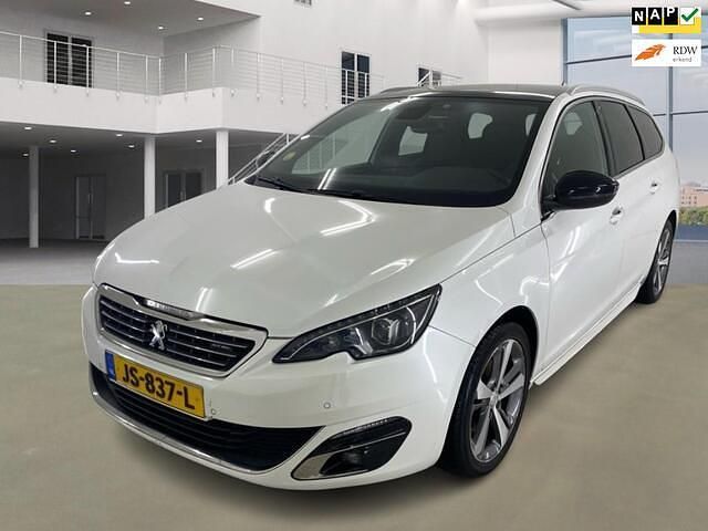 Wit Gebruikt 2016 Peugeot 308 GT-line Stationwagen | € 7.950 (Eerlijke prijs) - Afbeelding 1/4