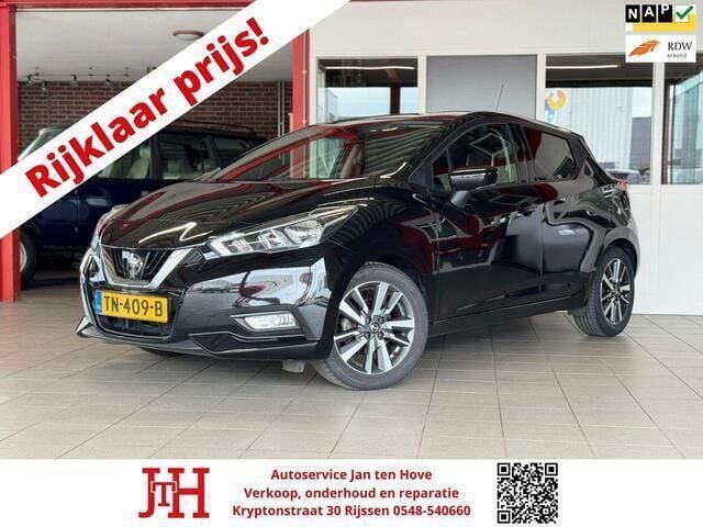 Zwart Gebruikt 2018 Nissan Micra 360º Hatchback | € 12.750 (Eerlijke prijs) - Afbeelding 1/4