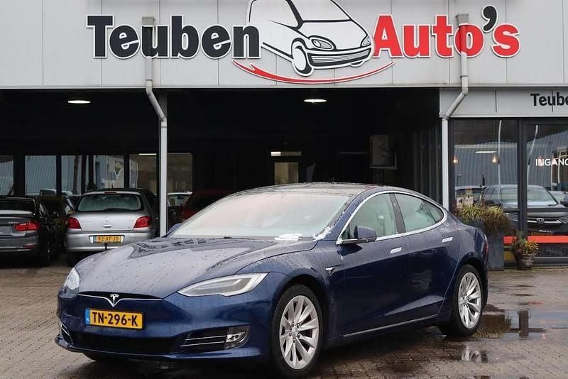 Occasion Tesla Model S 350 kW (476 PK) 2018 Blauw Hatchback
