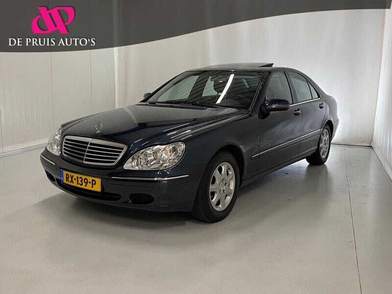 Zwart Gebruikt 2002 Mercedes S320 Sedan | € 12.950 (Eerlijke prijs) - Afbeelding 1/4