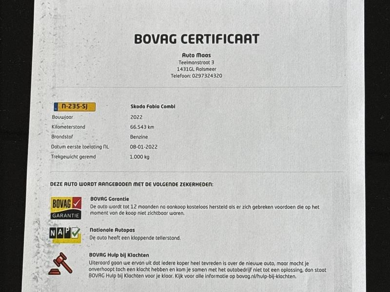 Occasion Skoda Fabia Ambition 95 PK (69 kW) 2022 Wit Hatchback