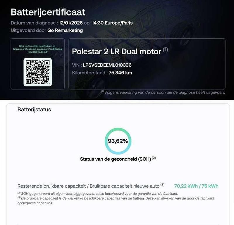 Occasion Polestar 2 Long Range Dual motor 300 kW (409 PK) 2020 Zwart Hatchback