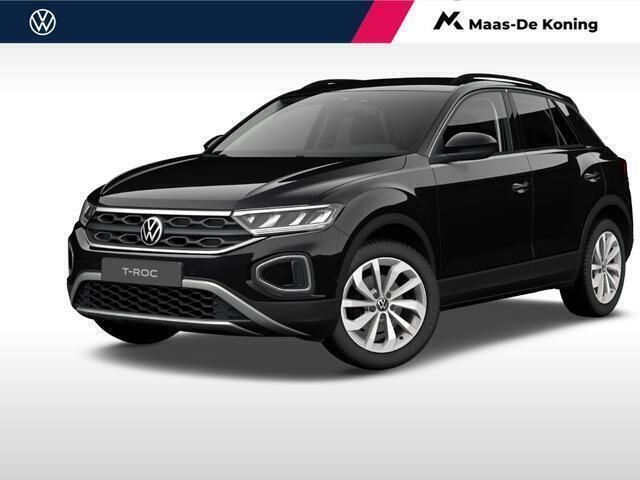 Zwart Nieuw 2025 VW T-Roc Edition SUV | € 41.790 (Goede deal) - Afbeelding 1/4
