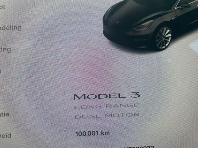 Occasion Tesla Model 3 Long Range RWD 258 kW (351 PK) 2019 Zwart Sedan