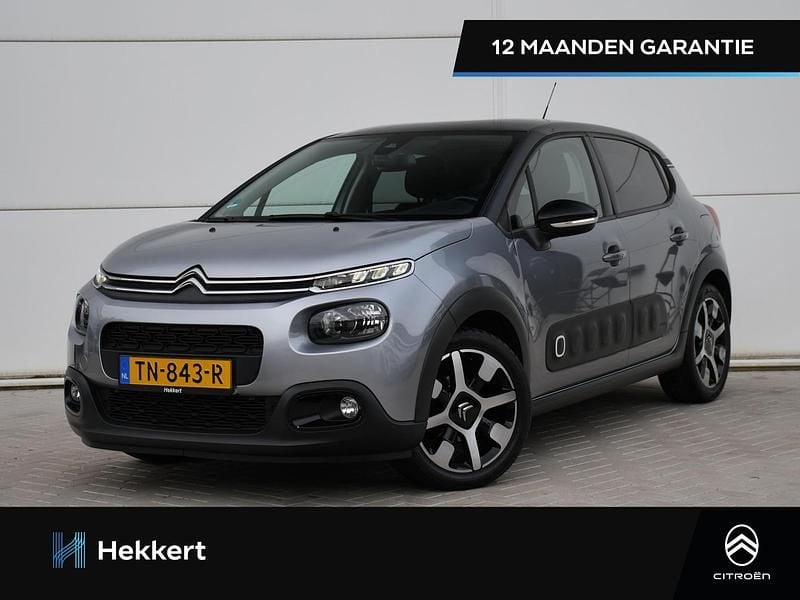 Grijs Gebruikt 2018 Citroën C3 PureTech Hatchback | € 12.995 (Eerlijke prijs) - Afbeelding 1/4