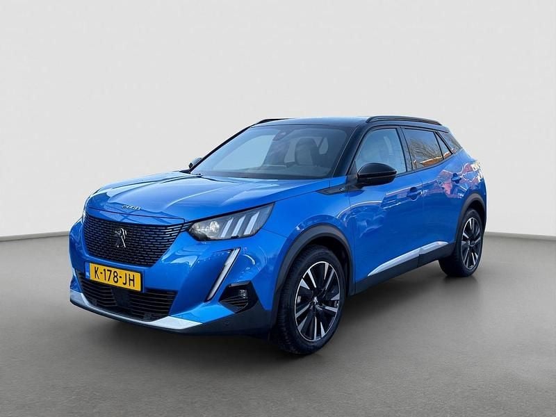 Blauw Occasion 2020 Peugeot e-2008 GT SUV | € 15.600 (Eerlijke prijs) - Afbeelding 1/4