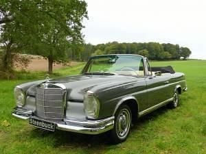 Grijsanthracite grey metallic (db 172) Occasion 1963 Mercedes 220 SE Cabriolet | € 126.000 - Afbeelding 1/4