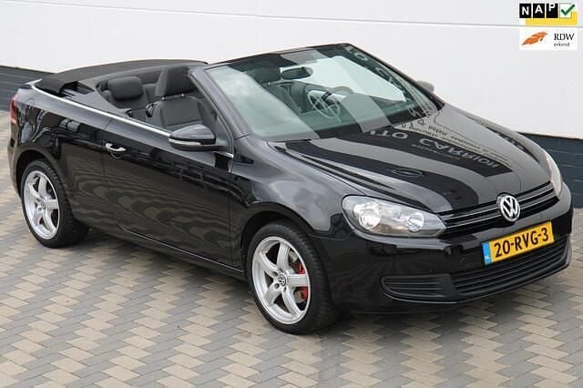 Zwart Gebruikt 2011 VW Golf Cabriolet Cabriolet | € 6.945 (Eerlijke prijs) - Afbeelding 1/4