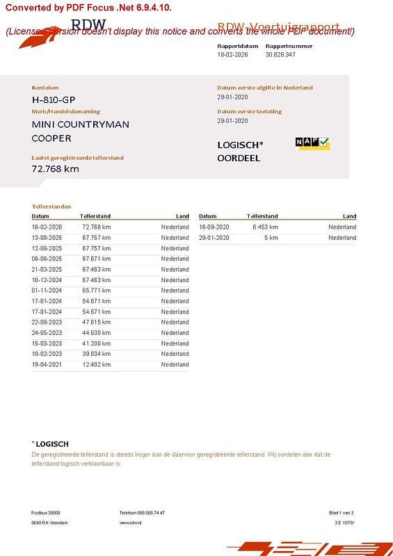 Occasion Mini Cooper Countryman 2020 Zwart SUV