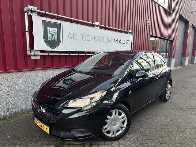 Zwart (metallic) Gebruikt 2015 Opel Corsa Edition Hatchback | € 4.750 (Super prijs) - Afbeelding 1/4