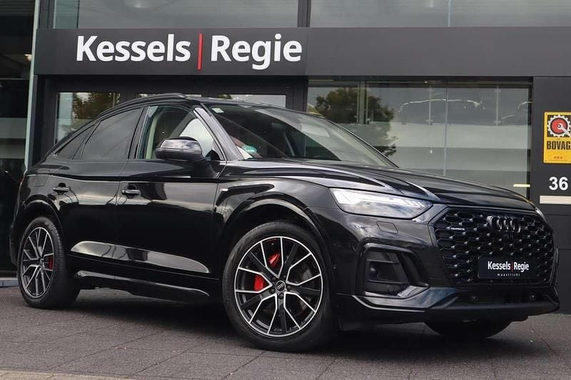 Zwart Gebruikt 2021 Audi Q5 Sportback S-Line SUV | € 48.950 (Eerlijke prijs) - Afbeelding 1/4