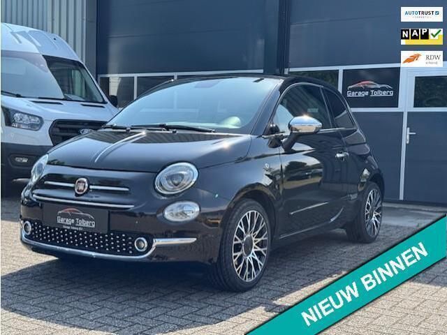 Zwart Gebruikt 2021 Fiat 500 Lounge Hatchback | € 12.750 (Eerlijke prijs) - Afbeelding 1/4