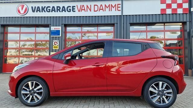Rood Gebruikt 2018 Nissan Micra Acenta Hatchback | € 9.995 (Eerlijke prijs) - Afbeelding 1/4