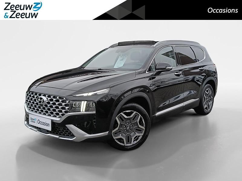 Zwart Occasion 2021 Hyundai Santa Fe Premium SUV | € 33.840 (Eerlijke prijs) - Afbeelding 1/4