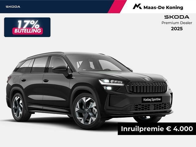 Zwart Nieuw 2026 Skoda Kodiaq Business Line SUV | € 54.990 (Eerlijke prijs) - Afbeelding 1/4