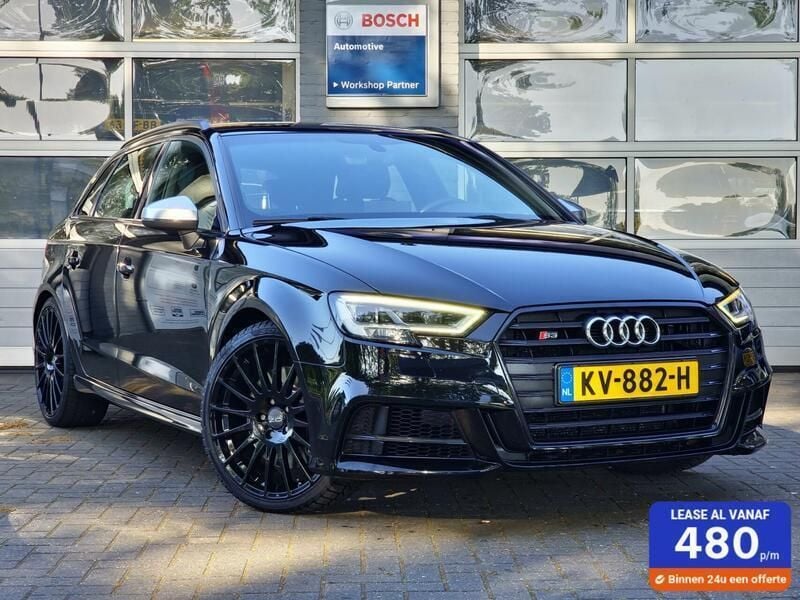 Zwart Gebruikt 2017 Audi S3 S-Line Hatchback | € 30.945 (Iets duurder) - Afbeelding 1/4