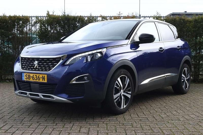 Blauw Gebruikt 2018 Peugeot 3008 GT-line SUV | € 17.900 (Eerlijke prijs) - Afbeelding 1/4