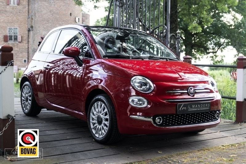 Rood Gebruikt 2019 Fiat 500C Lounge Cabriolet | € 13.495 (Eerlijke prijs) - Afbeelding 1/4