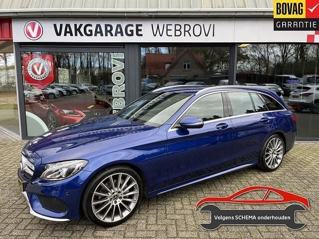 Blauw Gebruikt 2017 Mercedes C180 Sport Edition Stationwagen | € 17.900 (Goede deal) - Afbeelding 1/4