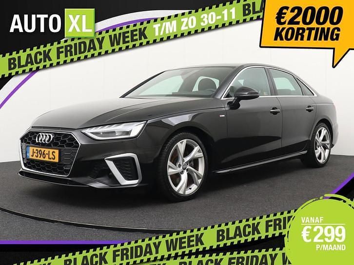 Zwart Gebruikt 2020 Audi A4 S-line plus Sedan | € 19.940 (Eerlijke prijs) - Afbeelding 1/4