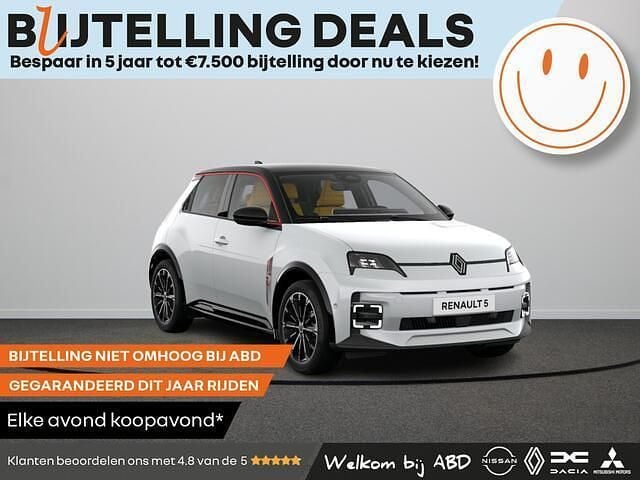 Wit Nieuw 2025 Renault R5 Iconic Hatchback | € 35.290 - Afbeelding 1/4